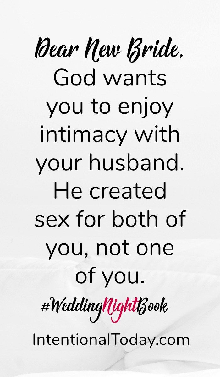 Intimacy in marriage is for both of you, not one of you. More insights in the book The Wedding Night book Pre Marriage Counseling, Advice For The Bride, Advice For Newlyweds, Intimacy In Marriage, Plan A Wedding, New Bride, Night Book, Marriage Vows, Physical Intimacy