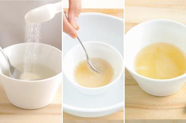 three pictures showing how to make an oatmeal