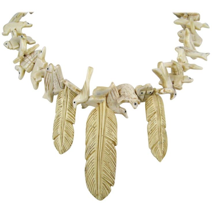 Zuni Jewelry, Pearl Drop Necklace, Animal Bones, Vintage Necklaces, Southwestern Jewelry, Designer Fashion Jewelry, Shell Jewelry, Leaf Necklace, Drop Necklace