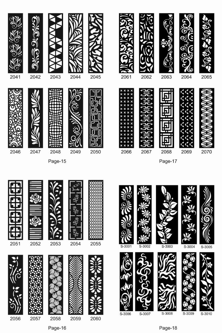 the different patterns and designs used in this design are black and white, but each one has