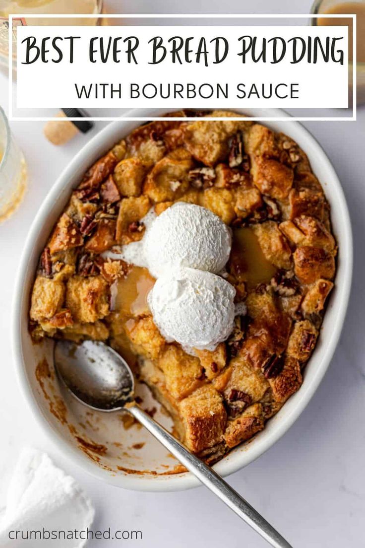 a white bowl filled with dessert and ice cream