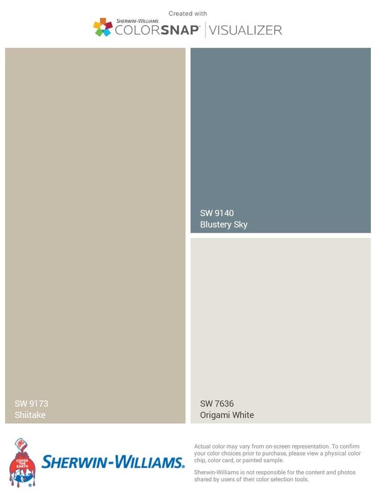 the color scheme for sherylin williams's paint swatches, including gray and white