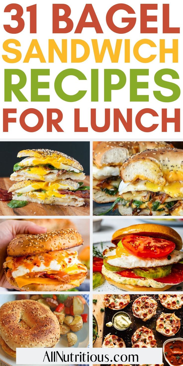 31 bagel sandwich recipes for lunch