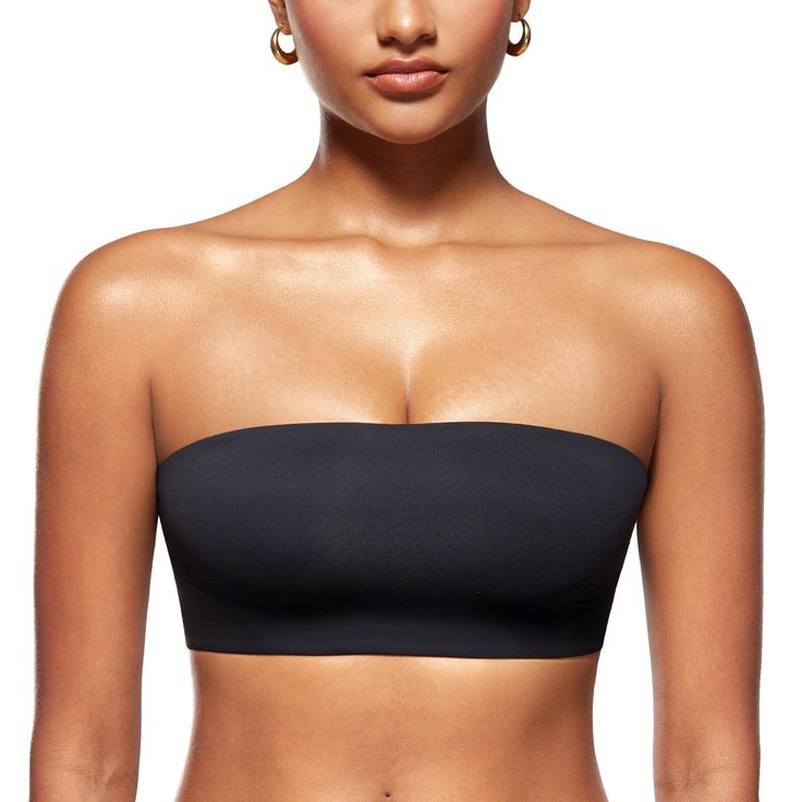 PRICES MAY VARY. Inbarely Collection - The bandeau bra uses soft and smooth fabrics, with a second-skin touch, giving you a new experience of "barely there" Double-layered stretch fabric with power mesh lining for ultimate support Non-padded, non-wired design for a natural shape Elastic upper and lower bands hold the bra in place and prevent it from sliding Pull-on style for easy on and off. Available in xs-2xl sizes, fit for everyone You’ll look and feel so good in our ultimate bandeau bra with Casual Bra, Strapless Bralette, Strapless Bandeau, Bra Brands, Bandeau Bra, Unlined Bra, Hello Gorgeous, Cute Simple Outfits, Padded Bras