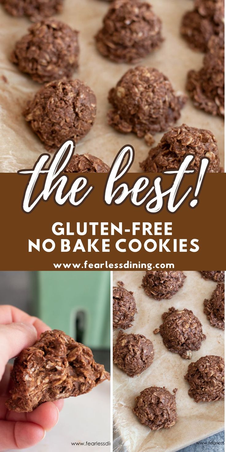 the best gluten free no bake cookies