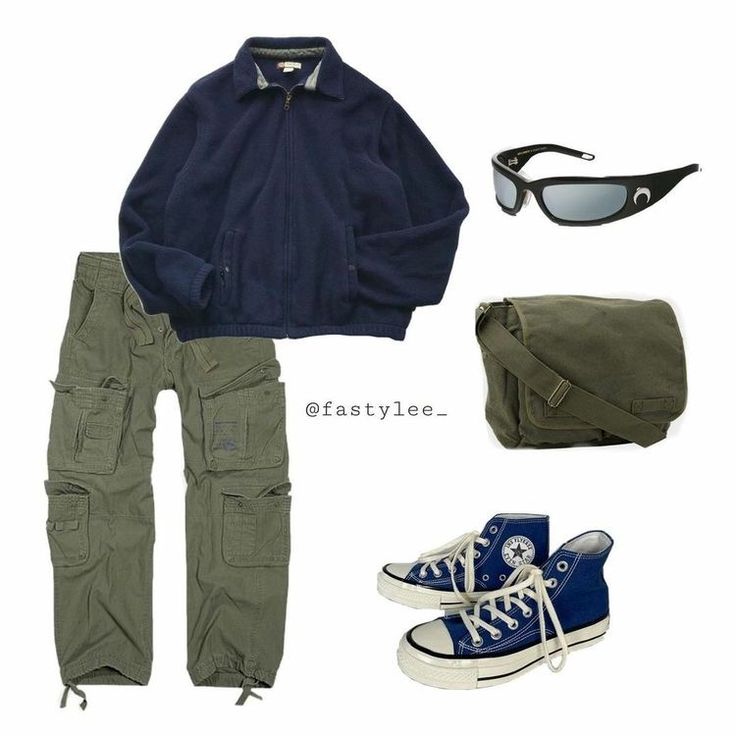 Breakcore Clothes, Breakcore Outfit, Basic T Shirt Outfit, Early 2000s Fashion Men, Green Cargo Pants, Green Cargo, Knit Style, Streetwear Men Outfits, Swaggy Outfits