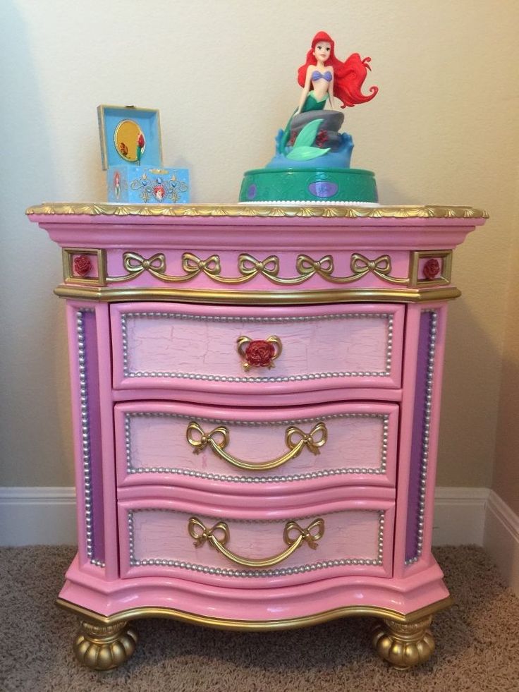 Disney Princess Furniture Redo Disney Princess Furniture, Princess Furniture, Disney Princess Bedroom, Rooms To Go Kids, Disney Princess Room, Princess Bedrooms, Casa Disney, Disney Room Decor, Disney Bedrooms