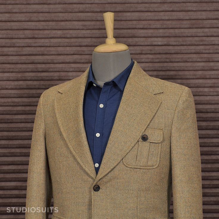 Customer Order Spotlight! Jacket commissioned by our client from North Carolina. Fabric :  Lt Wt Melange Brown Tweed,  Jacket Style : Two Button, Jacket Cuff Buttons : Two, Elbow Patches : Terrain Brown Leather. #studiosuits #tweed #tweedjacket  #mensfashion #mensoutifts #mensattire #mensstyle #style #fashion #sartorial #custom #bespoke #classicmenswear #gentleman style #mens fashion smart #mens smart casual #casualfashion #stylish #bestdressed Semi-formal Sport Coat With Patch Pockets And Suit Collar, Semi-formal Sport Coat With Patch Pockets, Brown Business Blazer With Patch Pockets, Semi-formal Sport Coat With Lapel Collar And Welt Pockets, Tailored Brown Blazer With Patch Pockets, Classic Wool Suits With Patch Pockets, Business Sport Coat With Patch Pockets And Suit Collar, Semi-formal Sport Coat With Notch Lapel And Patch Pockets, Bespoke Single Breasted Custom Fit Blazer