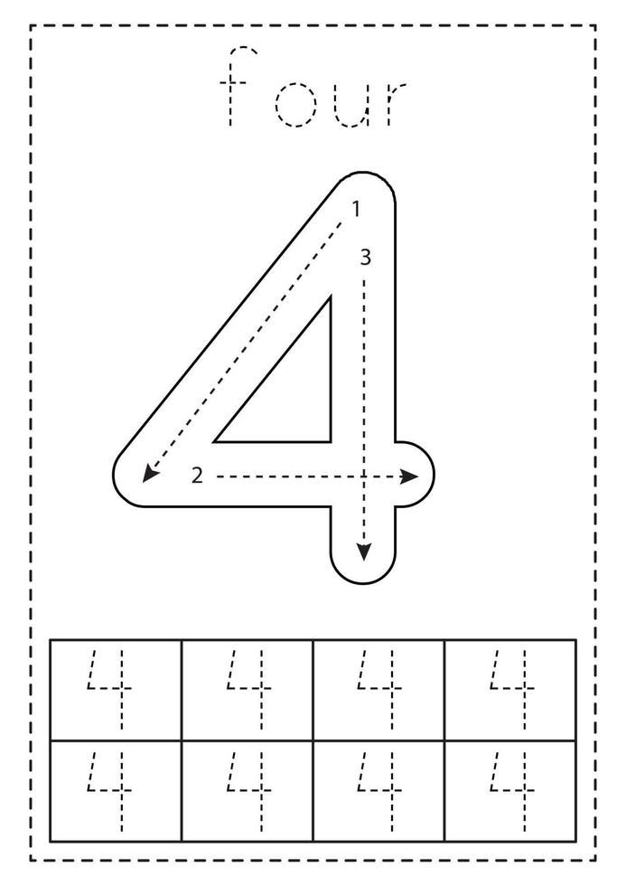 the four digit numbers worksheet is shown in black and white, with an image of