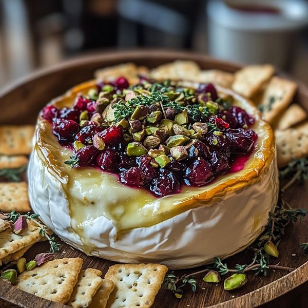 Baked Camembert Recipe, Camembert Recipes, Baguette Slices, Baked Camembert, Brie Recipes, Cranberry Pistachio, Charcuterie Recipes, Baked Brie, Fair Food Recipes