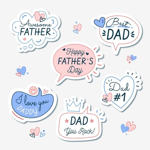 Hand drawn father's day badge collection Free Vector Father's Day Illustration, Business Card Icons, Happy Fathers Day Greetings, Fathers Day Banner, Badge Collection, Fathers Day Poster, Father's Day Greetings, Father's Day Greeting Cards, Celebration Day