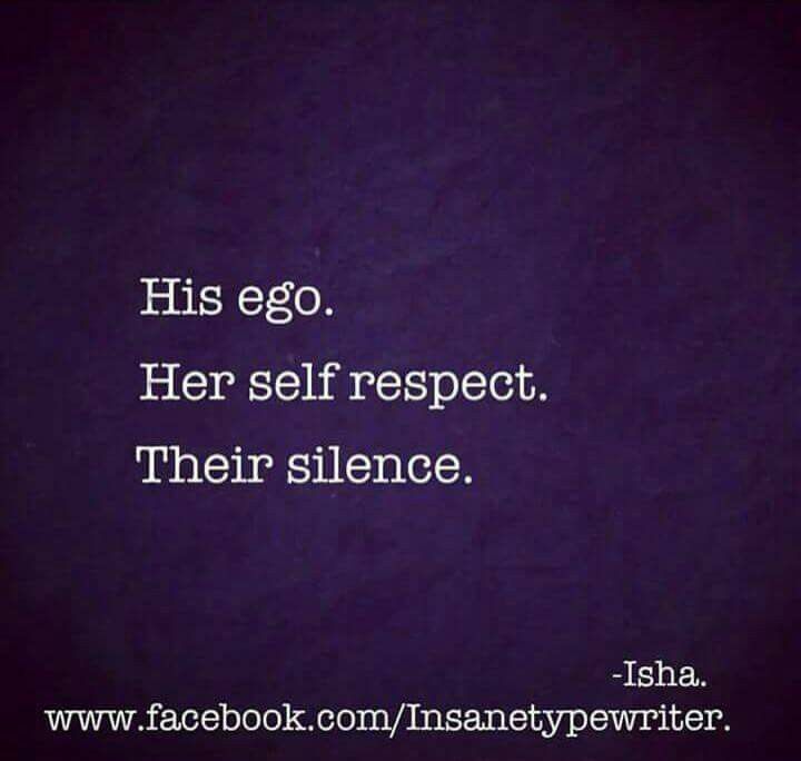 an image with the words, his egg her self respect their silentce