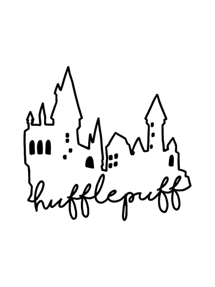 a black and white drawing of a castle with the word shuffler written in it