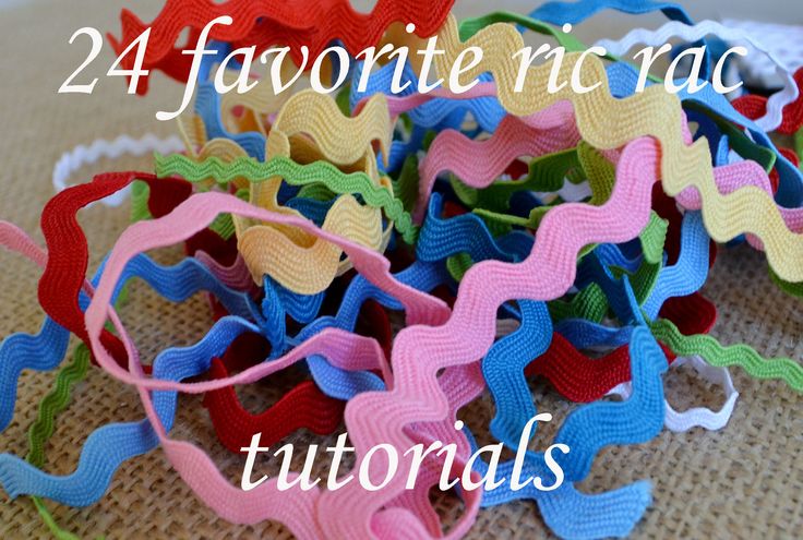 the words, 24 favorite ribbon crafts are in front of a pile of colorful streamers