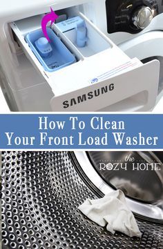 how to clean your front load washing machine