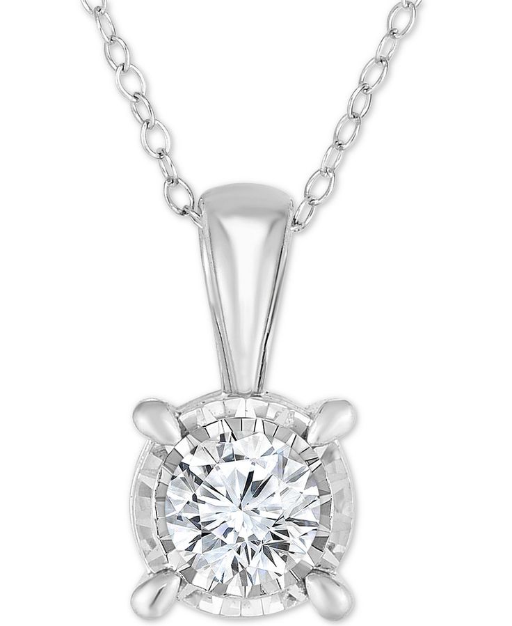 Timeless Round Solitaire Necklace With Diamond Accents, Jewelry Rings Unique, Solitaire Diamond Pendant, Celtic Wedding Rings, Pear Ring, White Gold Set, Nature Ring, Back View, White Gold Jewelry