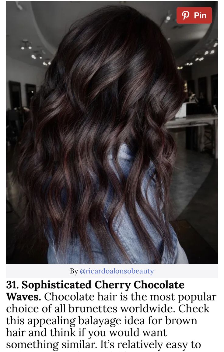 Dark Winter Hair Color Ideas, Dark Chocolate Balayage, Claire Hair, Pelo Chocolate, Dark Chocolate Hair, Dark Chocolate Brown Hair, Hair Change, Highlights Ideas, Hair Pics