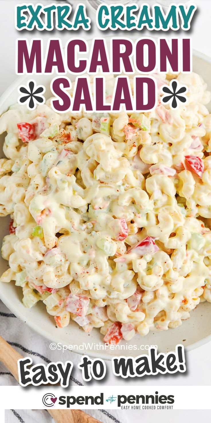 the best creamy macaroni salad is easy to make