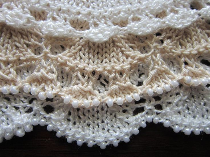 a close up view of a crocheted doily