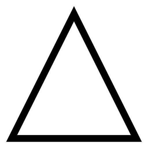 the triangle is black and white