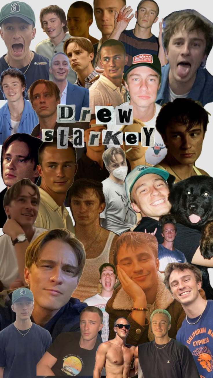 a collage of many different people with the words drew shankely on them