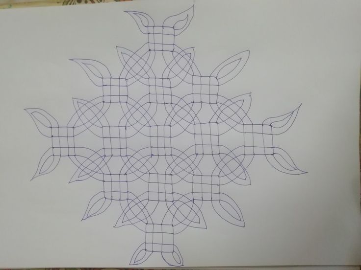 a piece of paper with an intricate design on it