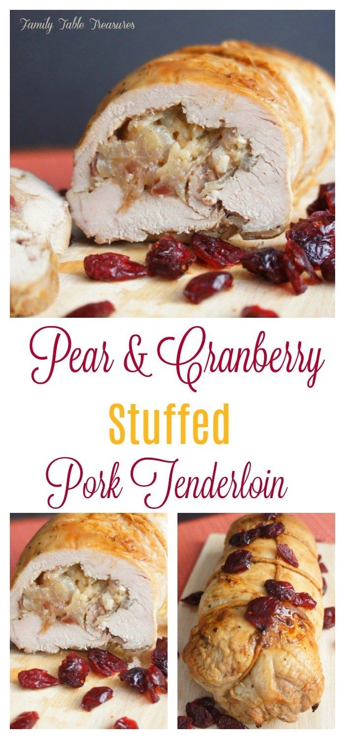 some meat and cranberry stuffed pork tenderies