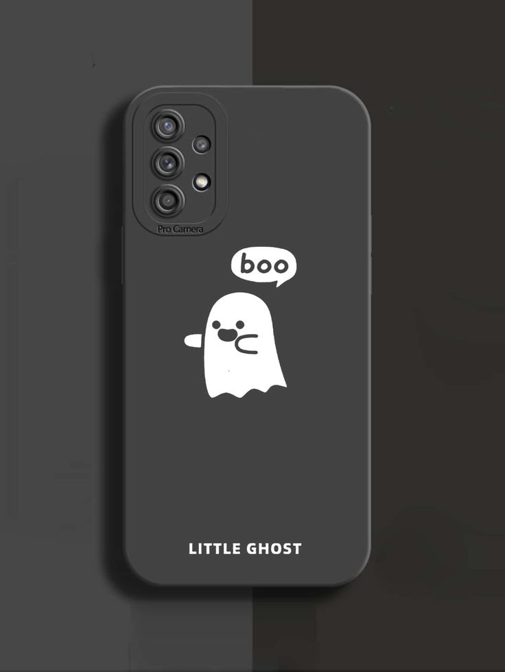 a phone case with a ghost on it