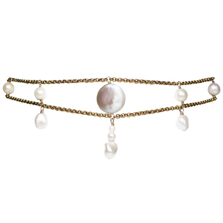 Introducing the White Garden Choker Necklace, an exquisite tribute to nature’s delicate elegance. This handcrafted piece features a breathtaking assortment of Keshi pearls in pristine white, subtly enhanced by glistening Akoya pearls and soft white coin pearls. The necklace’s design captures a serene, floral-inspired aesthetic, with the gentle interplay of these lustrous pearls creating a refined yet enchanting visual appeal. The White Garden Choker Necklace rests gracefully on the neck, exuding both whimsical charm and understated sophistication. It’s the perfect accessory for infusing a hint of delicate elegance into any ensemble, making it an ideal choice for those who appreciate a touch of timeless beauty. Materials & Care This handcrafted necklace is made from high-quality stainless s Elegant Mother Of Pearl Jewelry With Pearl Charm, Elegant Mother Of Pearl Necklace With Pearl Drop, Wedding Jewelry With Pearl Charm And Mother Of Pearl, Elegant Mother Of Pearl Jewelry In Pearl White, Luxury Pearl Drop Mother Of Pearl Jewelry, Elegant Pearl Chain Necklace With Mother Of Pearl, Elegant Pearl Chain Necklace In Mother Of Pearl, Elegant Mother Of Pearl Necklace With Pearl Chain, Elegant Adjustable Baroque Pearl Jewelry