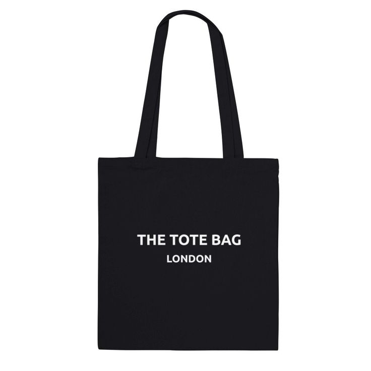 Cover all your grab and go needs with these long handle tote bags while being eco-conscious. These tote bags feature reinforced stitching on handles for more stability. 100% cotton fabric tote bags.  - Reinforced stitching on handles - Capacity 10 litres - 100% cotton - 3 - 5  oz/yard², 100 - 170  g/m² Black Cotton Canvas Bag For On-the-go, On-the-go Canvas Tote Bag With Reinforced Handles, Cotton Tote Shoulder Bag With Reinforced Handles, Cotton Canvas Tote Bag For Travel, Black Cotton Shoulder Bag With Letter Print, Large Capacity Cotton Tote Canvas Bag, Large Capacity Cotton Canvas Tote Bag, Cotton Shoulder Bag With Reinforced Handles For Shopping, Black Cotton Canvas Bag With Reinforced Handles