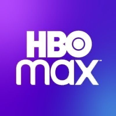 the hbo max logo on a purple and blue background