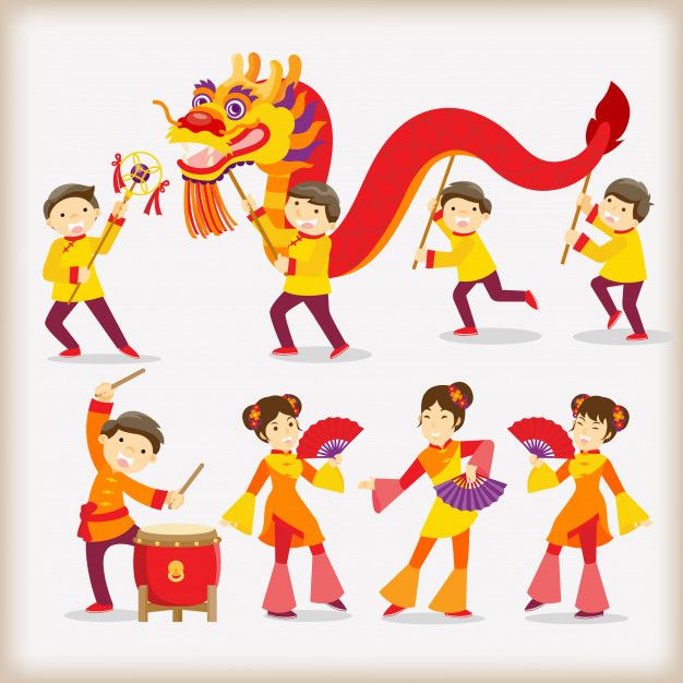 Chinese Parade, Dragon Women, Chinese New Year Parade, Chinese New Year Festival, Lion Dragon, Chinese Lion Dance, New Year Cartoon, Chinese New Year Background, China Traditional