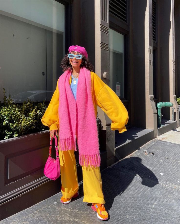 Color Blocking Outfits, Neue Outfits, Funky Fashion, Mode Streetwear, Colourful Outfits, Mode Outfits, Outfits Casuales, Aesthetic Fashion, Colorful Fashion