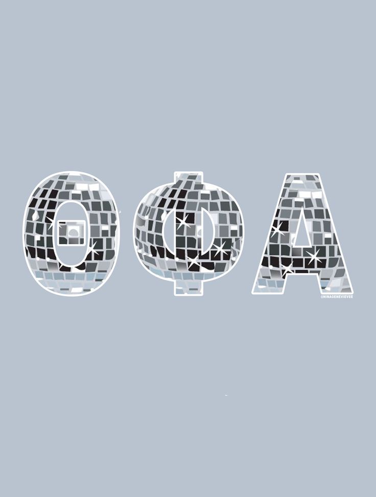 the word aoa written in disco - style letters on a gray background with black and white squares