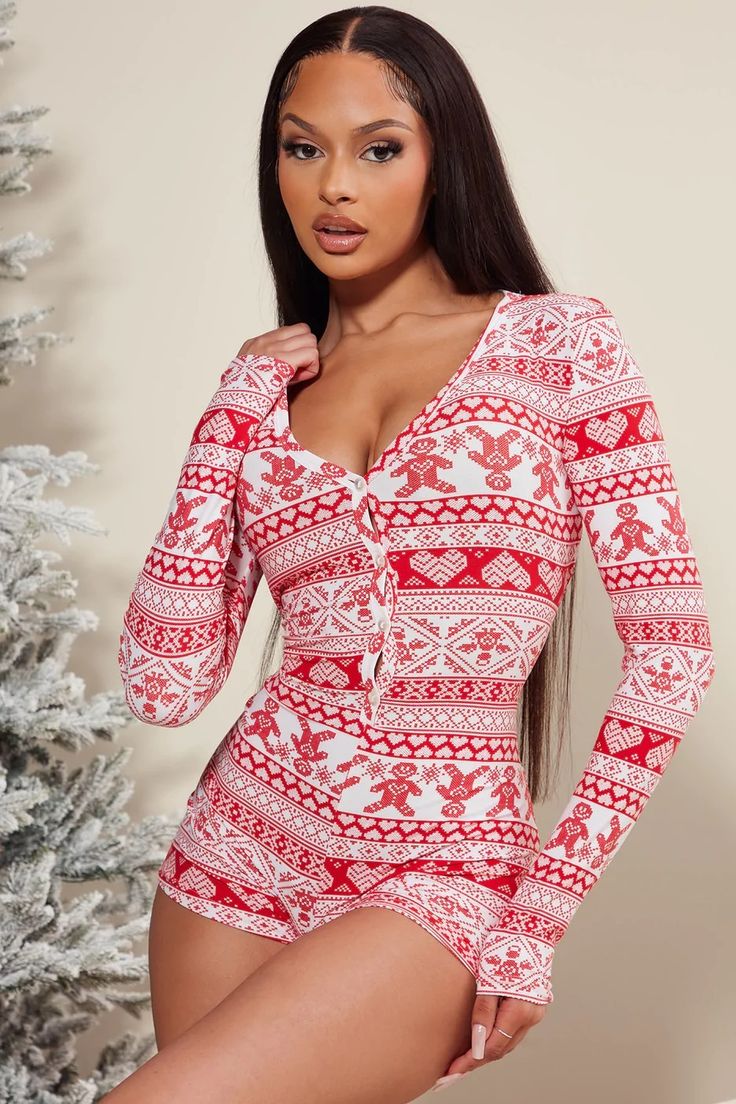 Christmas Romper Women, Christmas Onesie Womens, Pajama Party Outfit, Christmas Pajama Shorts, Preppy Christmas Outfit, Pj Romper, Cute Christmas Pajamas, Sleep Romper, Matching Christmas Outfits