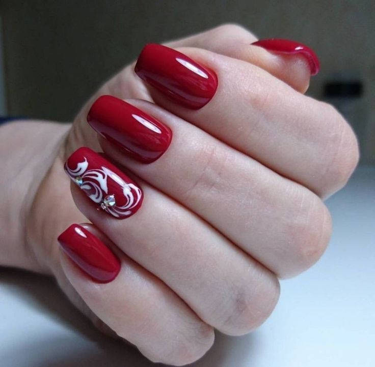 Amazing Easter acrylic Nails Ideas | Nail ideas designs for summer 2023 | Spring Nail Art Gel Cny Nails, Nails Toes, Red Nail Art Designs, Latest Nail Designs, Red Nail Art, Manicure Nail Designs, Red Polish, February Nails, Fancy Nails Designs