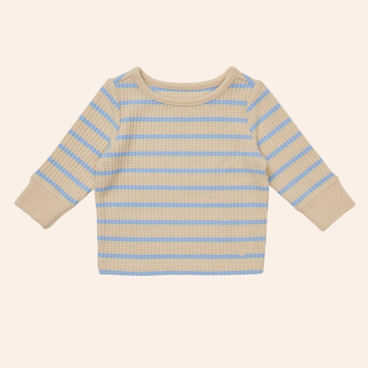 Cozy Striped Ribbed Tops, Striped Cotton Sweater For Loungewear, Cozy Striped Crew Neck Top, Striped Ribbed Cotton Top, Striped Tops With Ribbed Cuffs For Loungewear, Cozy Striped Long Sleeve Top, Striped Ribbed Top With Relaxed Fit, Striped Long Sleeve Top With Ribbed Neckline, Striped Sweater With Ribbed Cuffs For Loungewear