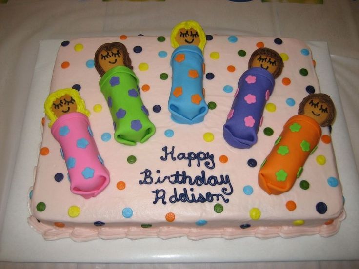 a birthday cake with candles and decorations on it