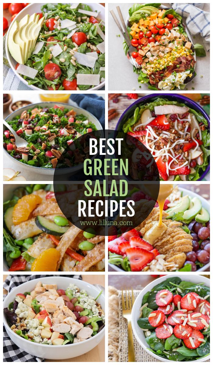 the best green salads to eat for lunch or dinner, and they are easy to make