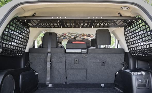 the back end of a van with its cargo area open