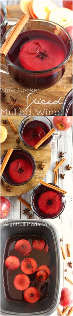 an apple cider with cinnamon sticks and apples in it