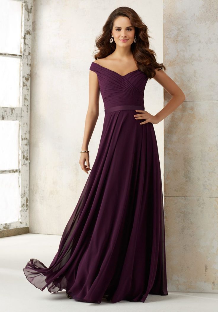 |Mori Lee 21523 Bridesmaid Dress Mori Lee Bridesmaid Dresses, Chic Bridesmaid Dresses, Flowy Gown, French Lilac, Cute Dresses For Party, Mori Lee, Bridesmaid Dress Sizes, Dress Chiffon, Satin Bridesmaid Dresses