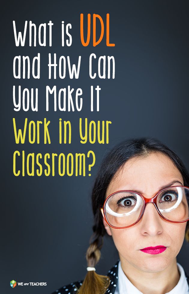 a woman wearing glasses with the words what is udl and how can you make it work in your classroom?