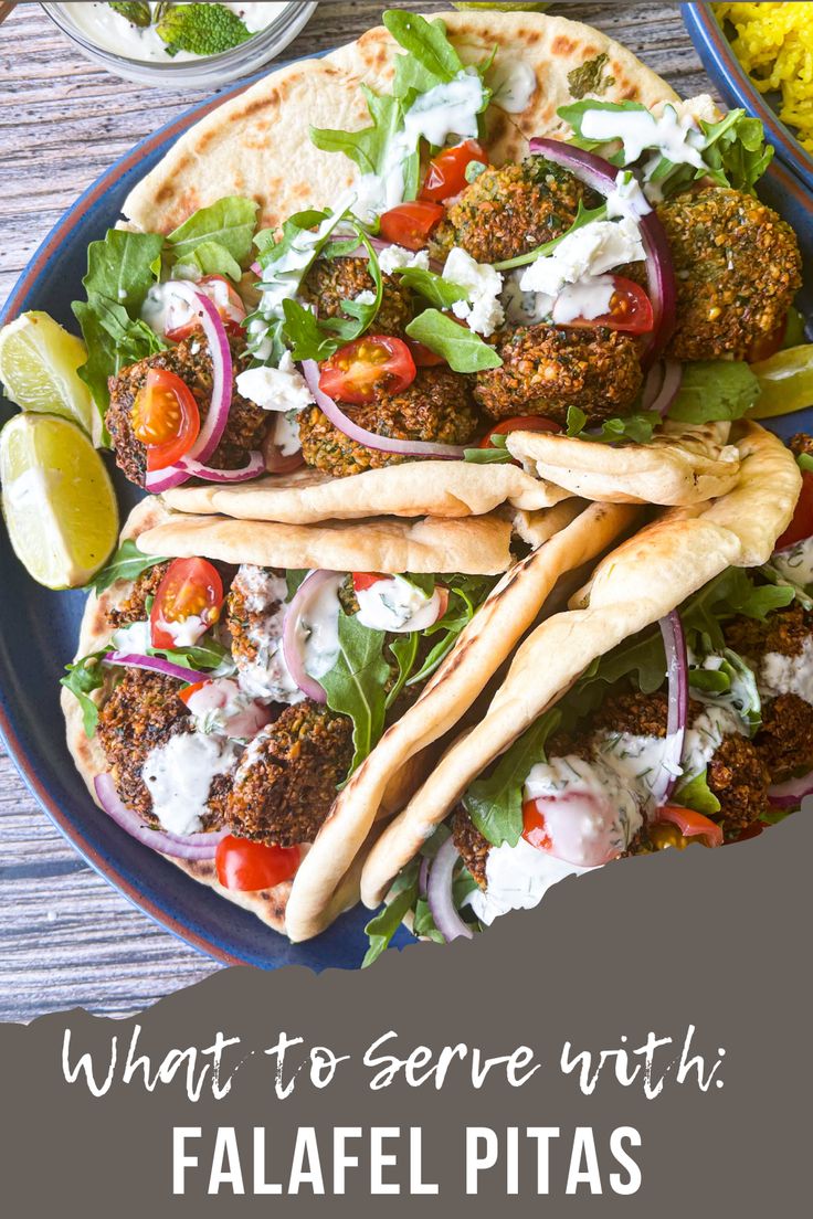 what to serve with falafel pitas