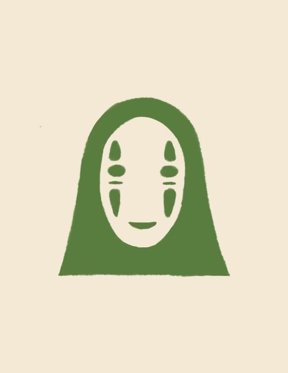 an image of a woman's face with a green cloak over her head and eyes