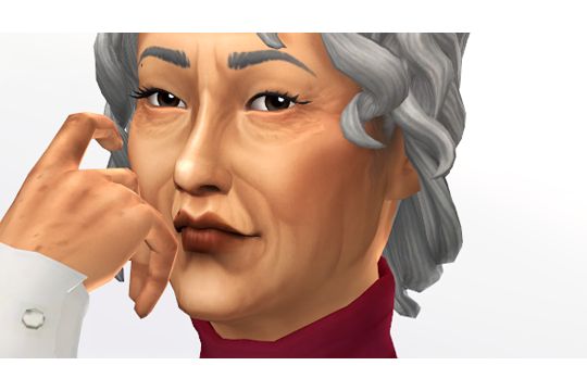 an animated image of a man with grey hair