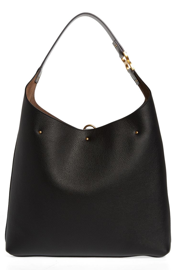 This slouchy calfskin-leather hobo bag blends a modern aesthetic with a '70s folk spirit, and of course has the Marcie line's signature slip-tassel closure. Tassel closure Shoulder strap Leather lining Leather Made in Italy Designer Handbags This brand has B Corp certification, representing business practices with emphasis on social and environmental performance, accountability and transparency This brand meets Nordstrom Responsible Brands criteria: brand adheres to responsible social and enviro Designer Bucket Hobo Bag With Gold-tone Hardware, Designer Everyday Hobo Tote Bag, Designer Hobo Tote Bag For Everyday, Designer Soft Leather Hobo Tote Bag, Designer Hobo Bag With Leather Handles For Everyday, Hobo Tote Bag With Gold-tone Hardware For Shopping, Designer Hobo Bag With Metal Hardware For Daily Use, Designer Soft Leather Hobo Bag For Everyday, Hobo Bag With Metal Hardware For Shopping