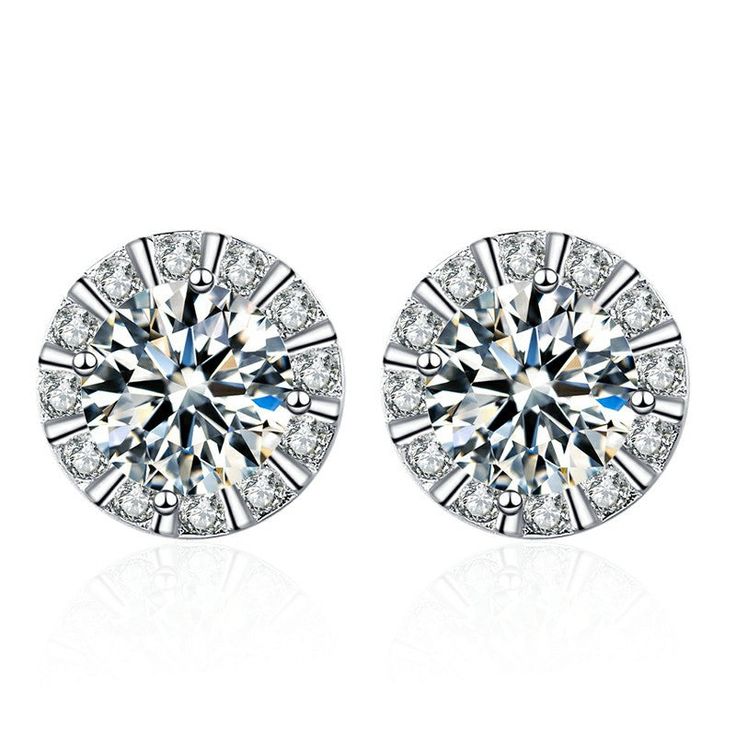 These Round Shape Moissanite Stud Earrings for Women are made with the highest quality of lab-created Moissanite gemstones, expertly cut and carefully crafted for maximum light performance and brilliance. Enjoy an elegant and timeless look with these earrings. Product Details: Material: 925 Sterling Silver Stone: Moissanite Diamonds/D /0.5carat Weight: about 1.45g Size: 5mm SKU: AE23110616 Keywords: moissanite earrings, moissanite stud earrings, moissanite earrings studs, moissanite earring, moi Stud Earrings Women, Romantic Earrings, Vvs Diamond, Moissanite Earrings, Round Moissanite, Earrings Women, 925 Silver Earrings, Moissanite Diamonds, Metal Stamping