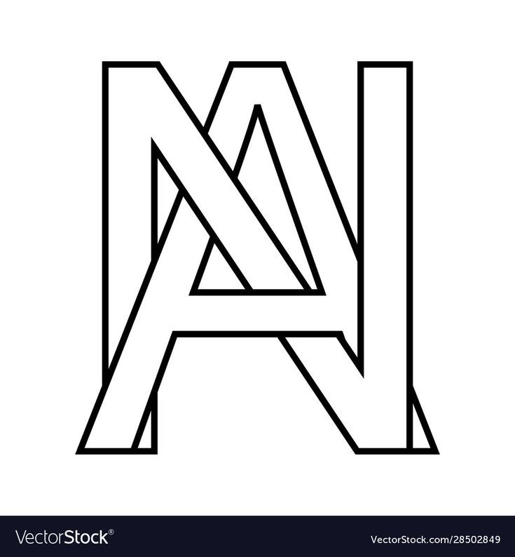 the letter logo with lines in black and white