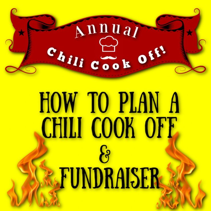 how to plan a chilli cook off and fundraiser event at chilicookoff